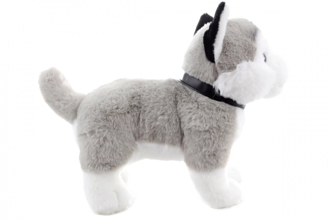 Husky de pluș cu lesă eco-prietenos