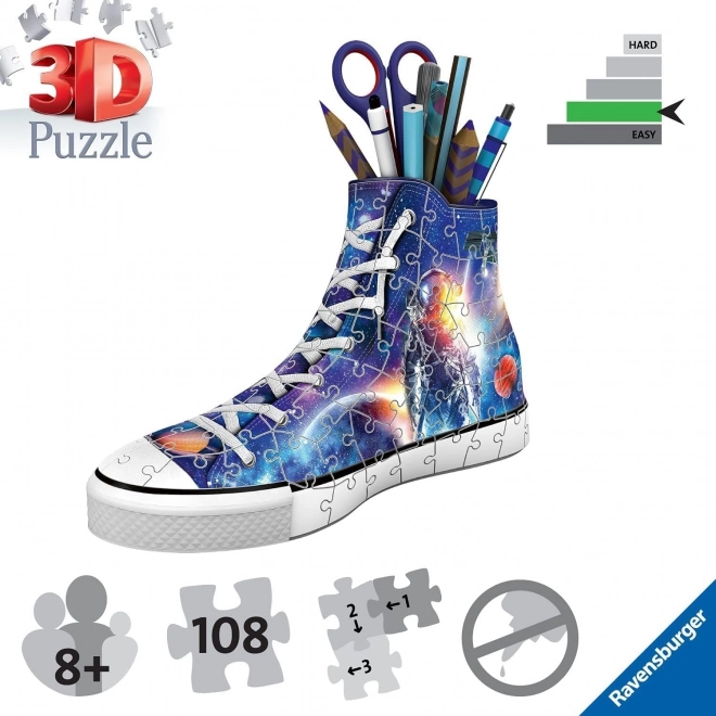 Puzzle 3D Ravensburger pantof cu tematică spațială