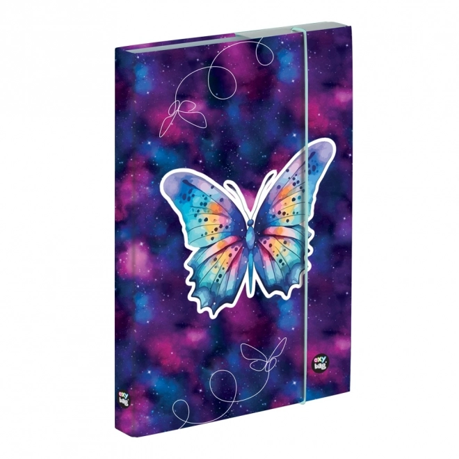 Cutie pentru caiete A5 cu motiv de fluture
