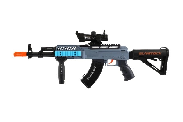 Puşcă automată cu gloanţe din spumă, cu lumină şi sunete, 60 cm