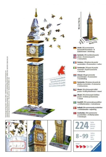 Big Ben 3D Puzzle 216 Piese