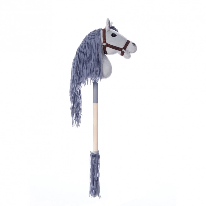 Cal pe băț HoppiHorse Hobby Horse A4 gri