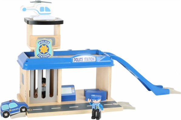 Stație de poliție din lemn Small Foot cu accesorii
