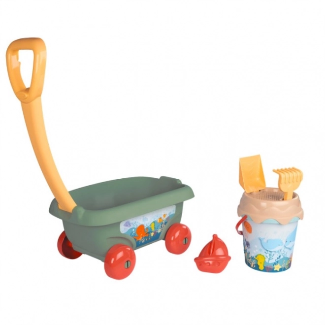 Cărucior cu accesorii de nisip Smoby