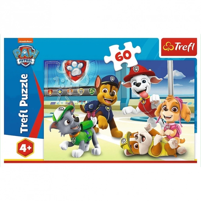 Puzzle 60 piese În lumea cățeilor Paw Patrol