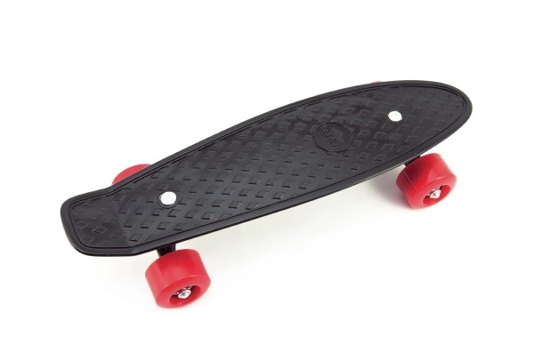 Pennyboard negru cu roți roșii – Negru, roți roșii