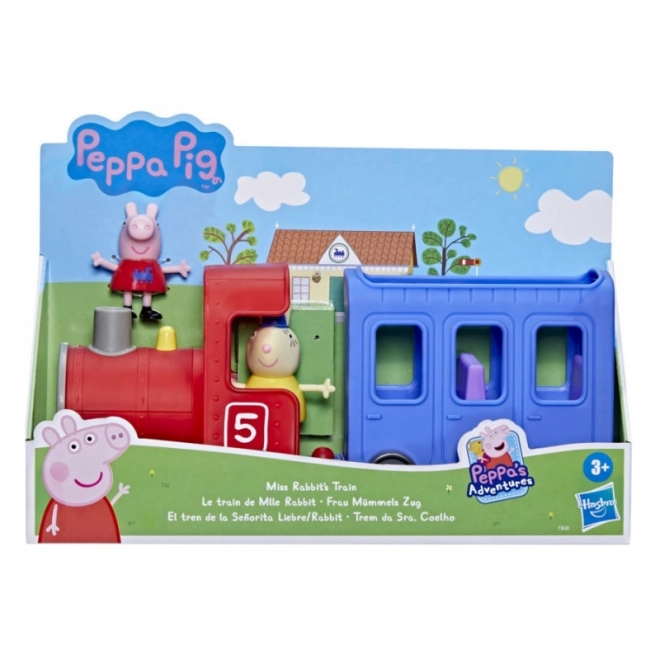 trenulețul doamnei Rabbit din Peppa Pig