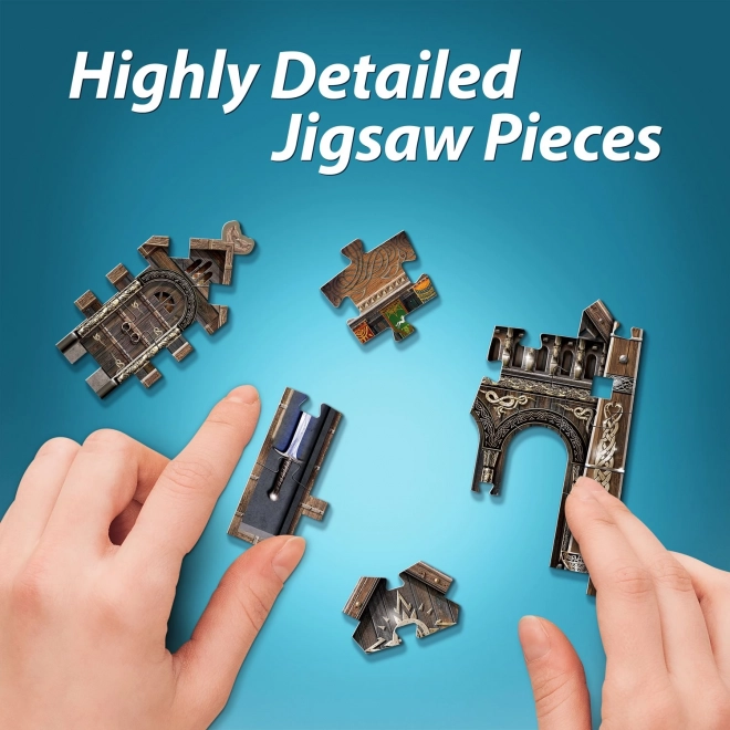 Puzzle 3D Sala de Aur Edoras din Stăpânul Inelelor 445 de piese
