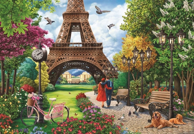 Puzzle Paris în Primăvară 500 Piese