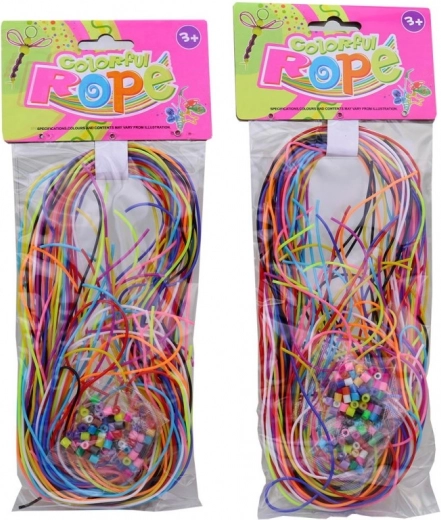 Șnururi pentru împletit cu accesorii 80 cm
