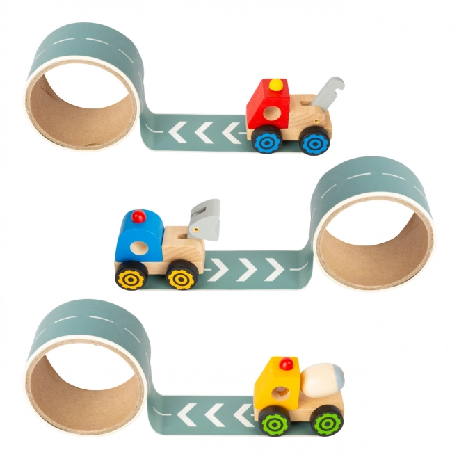 set creativ construcție drumuri small foot