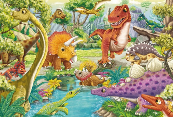 Puzzle dinozauri SCHMIDT 3x24 piese