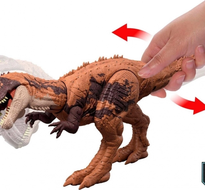 Figurină dinozaur Kryptops din Jurassic World cu răget sălbatic și părți mobile