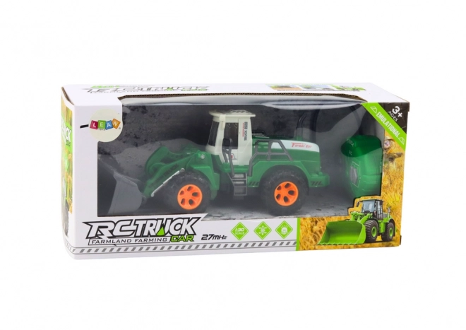 Excavator verde telecomandat cu braț mobil
