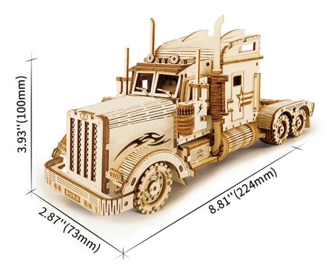 Puzzle 3D din lemn ROKR camion greu