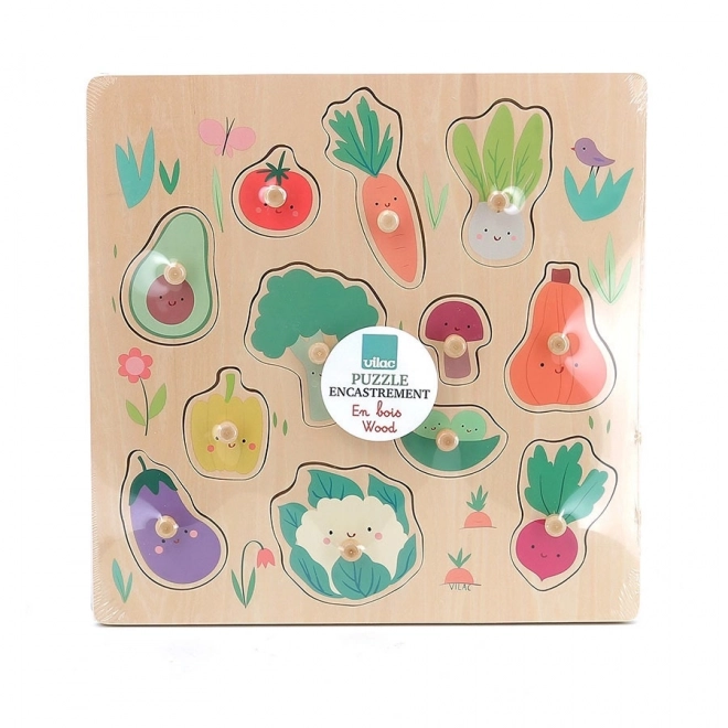 Puzzle cu mânere Legume de Sarah Betz