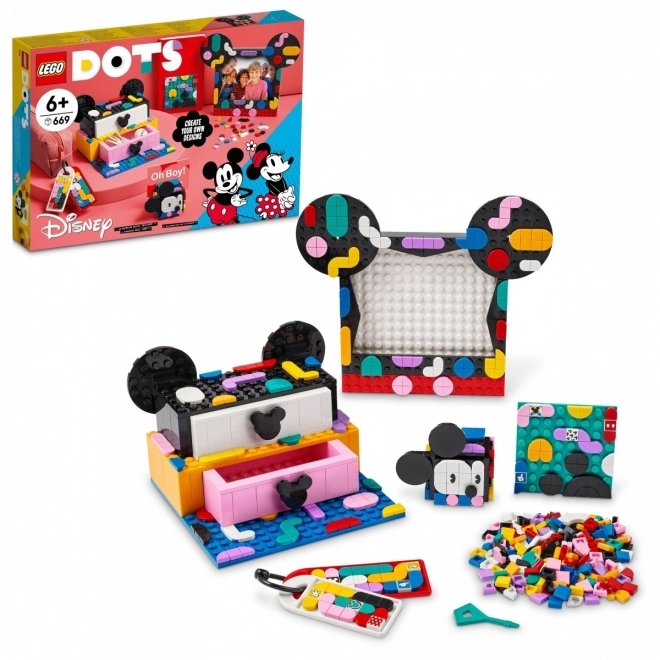 Lego Dots - set școlar Mickey Mouse și Minnie Mouse