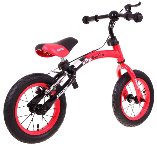 Bicicletă de echilibru pentru copii Boomerang SporTrike roșu