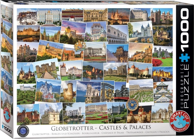 Puzzle Eurographics călător în jurul lumii - castele și palate 1000 piese