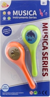 Maracas pentru copii cu animale, 2 bucăți