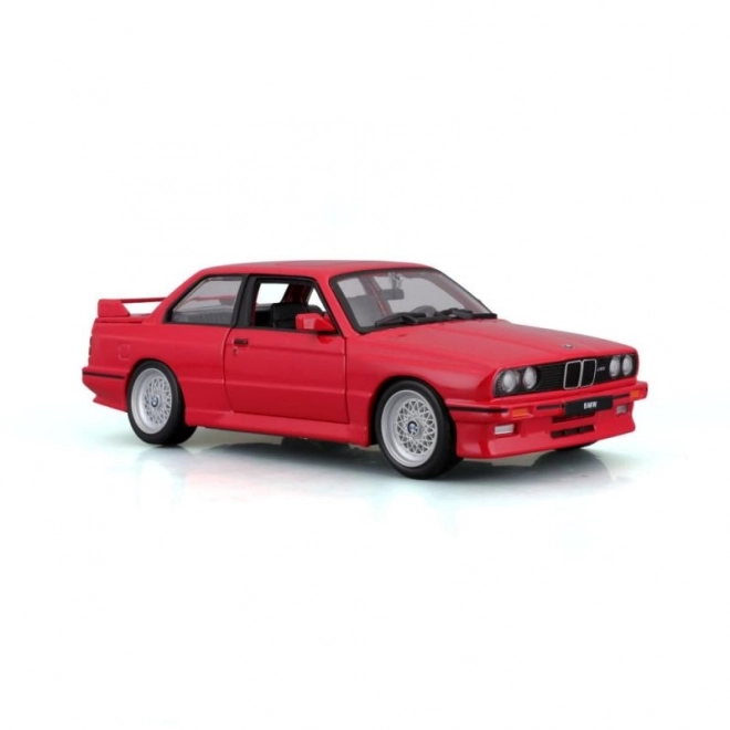 Mașină metalică BMW M3 Seria 3 1988 roșie