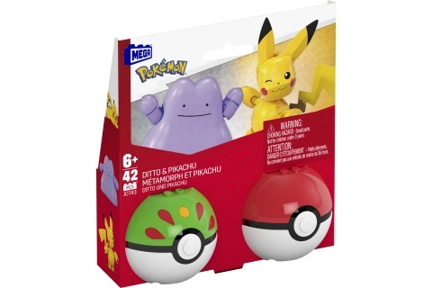 Pokéball Mega Pokémon cu Pikachu și Ditto