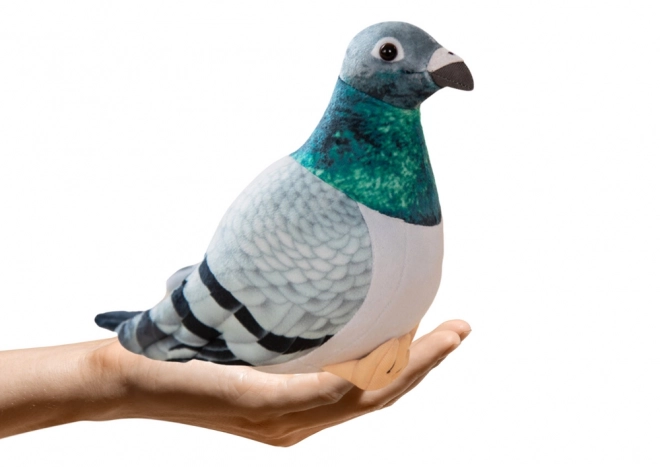Mascotă plus din pluș porumbel cenușiu