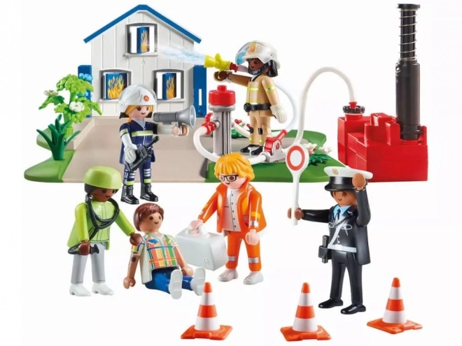 Set figurine Playmobil acțiune de salvare