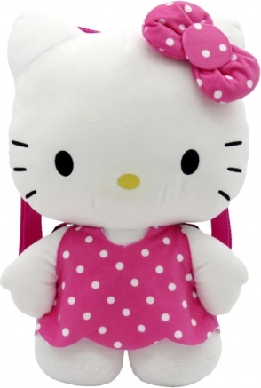 Rucsac roz Hello Kitty de pluș