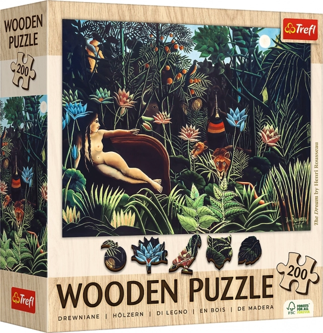 Puzzle din lemn 200 piese Visul Henri Rousseau