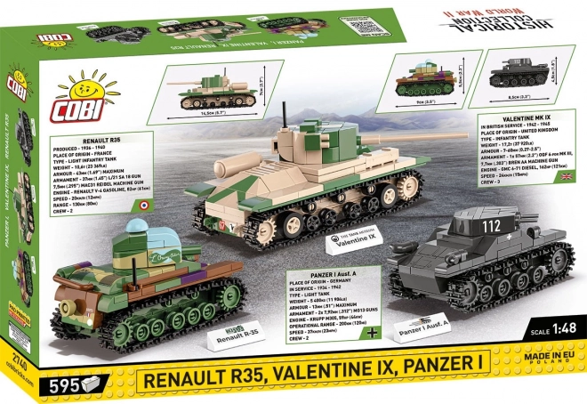 Set colecție 3 tancuri WWII COBI