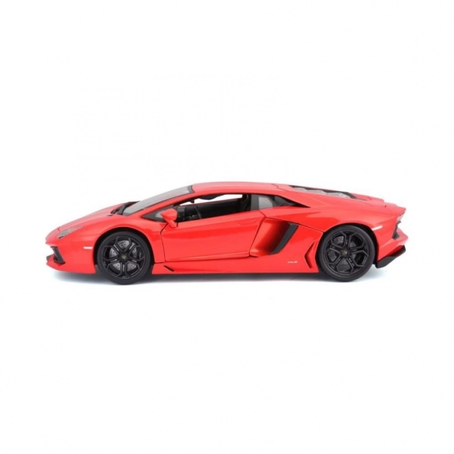 Mașinuță metalică Lamborghini Aventador LP700-4 portocaliu metalizat