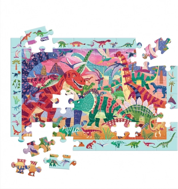 Puzzle Dinozauri Majestuoși 64 piese