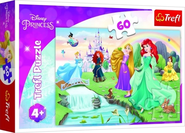 Puzzel Trefl întâlnește prințesele Disney 60 piese