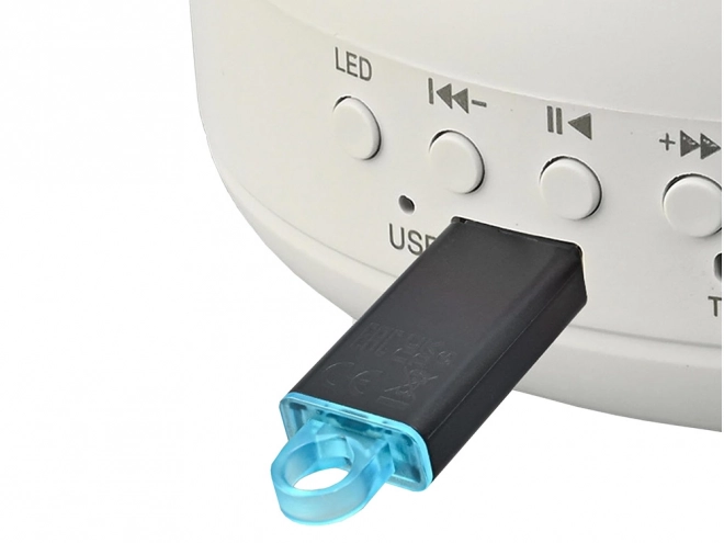 Lampă de noapte LED cu proiector de stele și aurora boreală cu difuzor Bluetooth