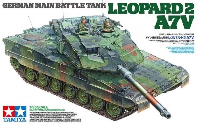 Model din plastic al tancului german Leopard 2 A7V