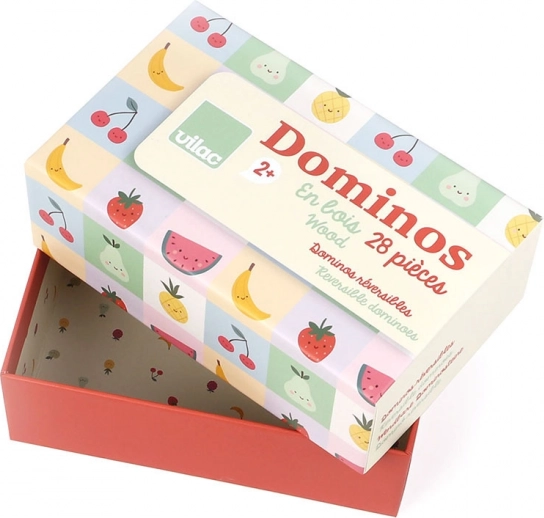 Domino din lemn Fructe și Legume de Sarah Betz