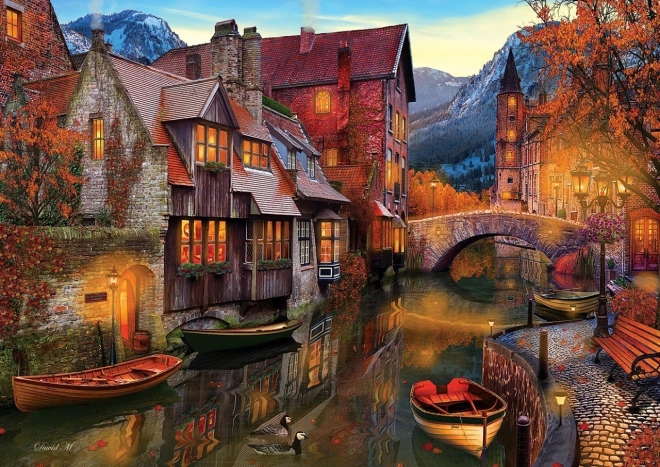 Puzzle case în jurul canalului 2000 piese