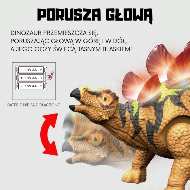Woopie Dinosaurus cu telecomandă RC Robot Stegosaurus