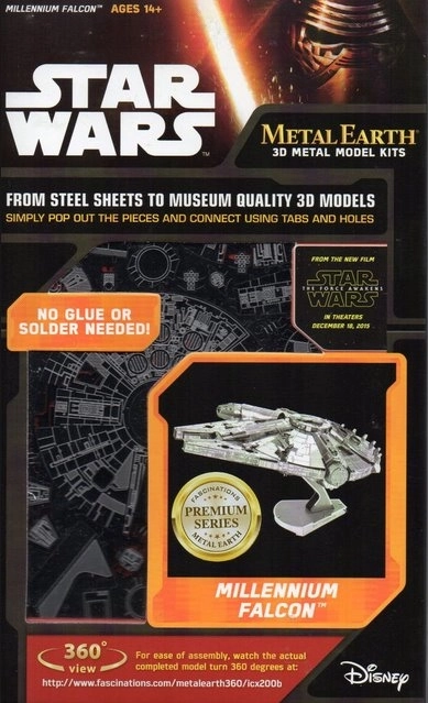 puzzle 3D metal earth star wars: millenium falcon