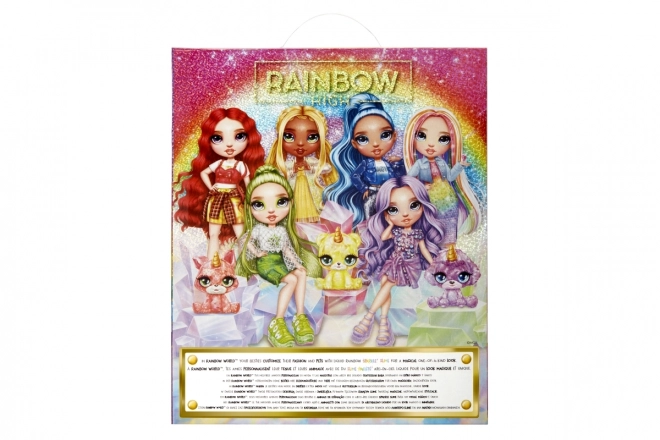 Păpușă Rainbow High cu animal de companie - Violet Willow