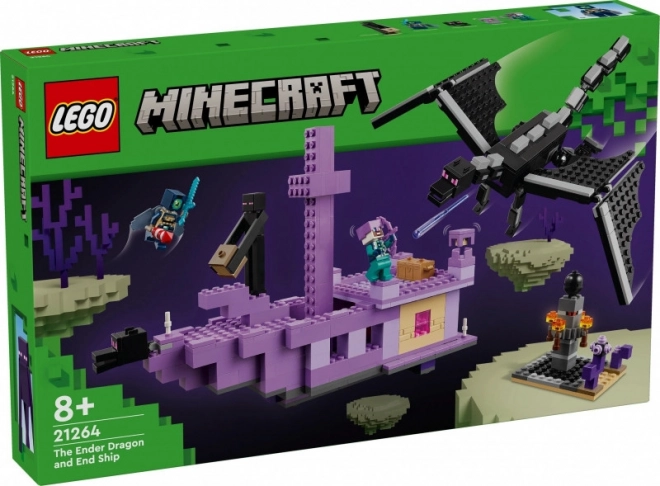 Lego Minecraft Dragonul End și Nava End