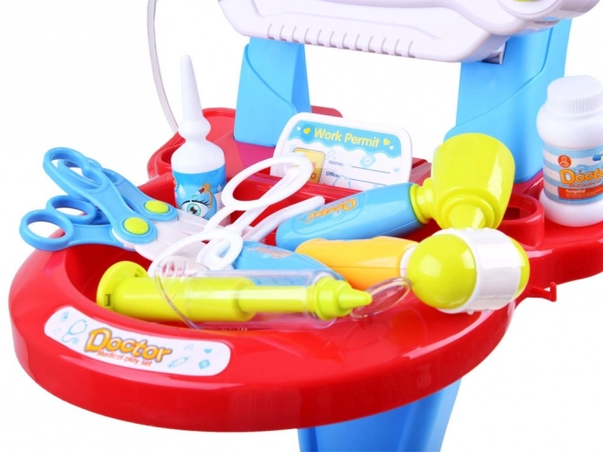 Set doctor cu cărucior pentru copii – Roșu