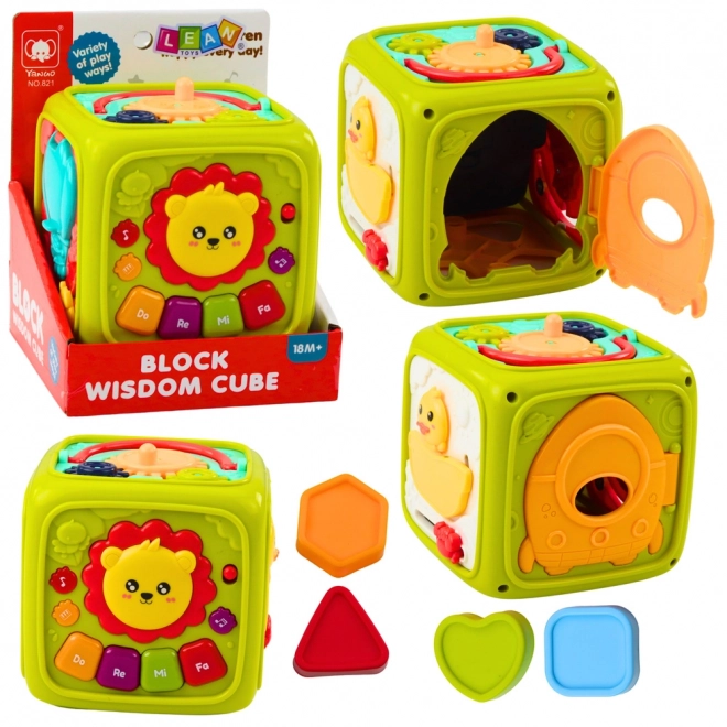 Cub educativ interactiv pentru copii Leu Verde