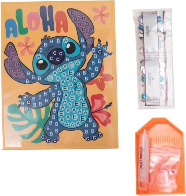 Pictură cu diamante Junior Disney: Stitch