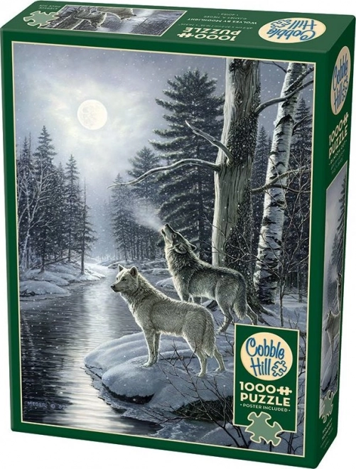 Puzzle lupii la miezul nopții 1000 piese