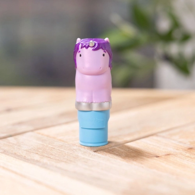 Wow! autocolant și ștampilă cu unicorn mov