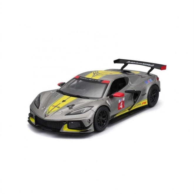 Model auto Chevrolet Corvette C8R Bburago 2020 galben