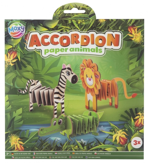 Animale din hârtie pliabilă acordeon Moxy