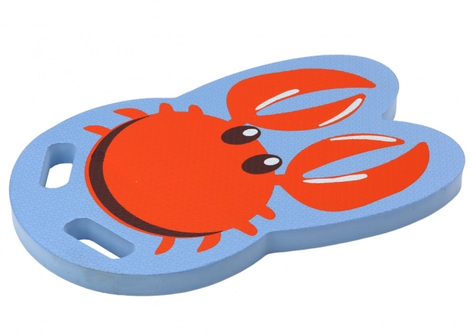 Placă de Învățare a Înotului cu Design de Crab Albastru